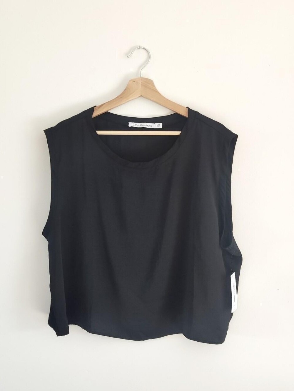 NWT Calvin Klein Relaxed Black Tank Top